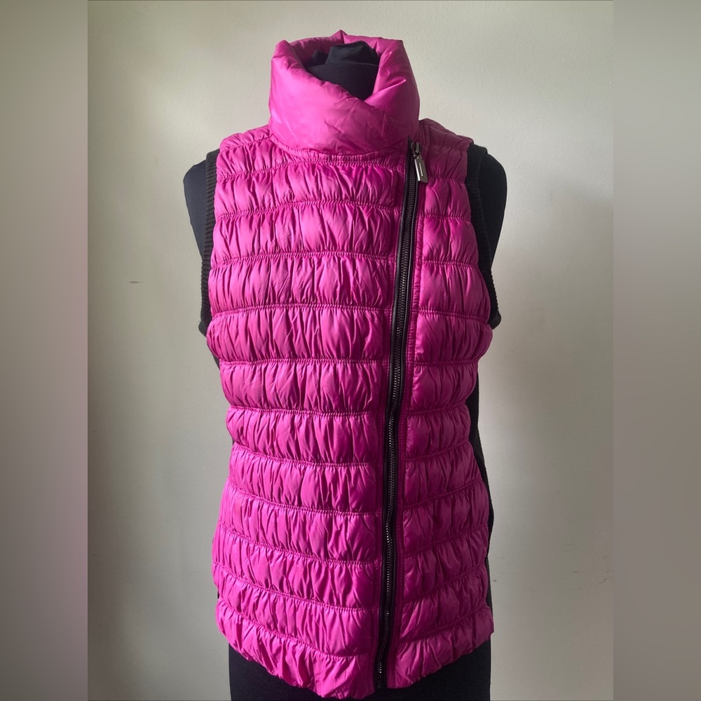 Calvin Klein Performance Pink Down Fill Puffer Vest Size Medium